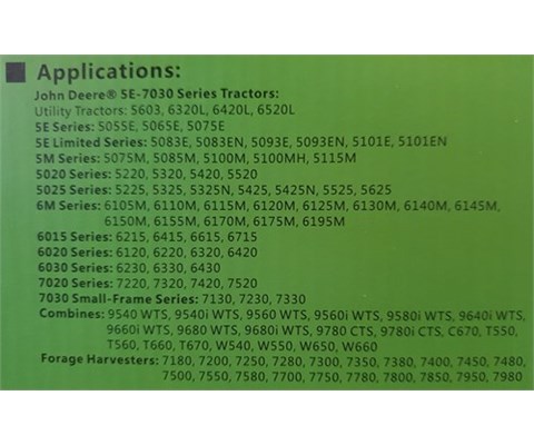 Arbeidslys LED 60W tilpasset John Deere