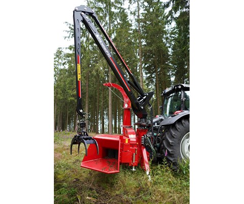 Flishugger TP 270 PTO drift med kran