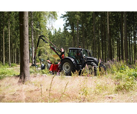 Flishugger TP 270 PTO drift med kran