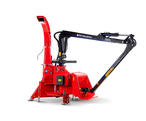 Flishugger TP 270 PTO drift med kran