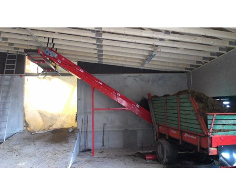 Transportør for grovfôr