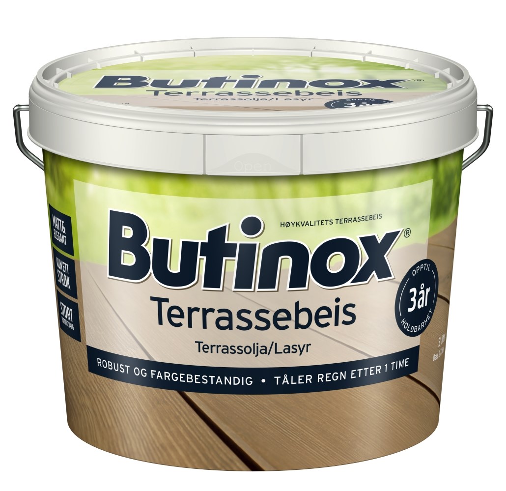 Butinox terrassebeis to strøk